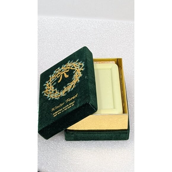 Winter Forest Scented Slate Soap Gift Box 12 Oz by CST Green & Gold Felt Box - Picture 2 of 5